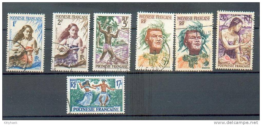 Poly 225 - YT 3-4-6-7-8-10-11 Obli - Used Stamps