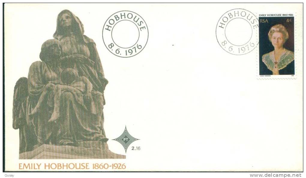 Emily Hobhouse   , South Africa FDC 1976 - Storia Postale