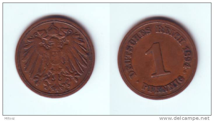 Germany 1 Pfennig 1894 A - 1 Pfennig