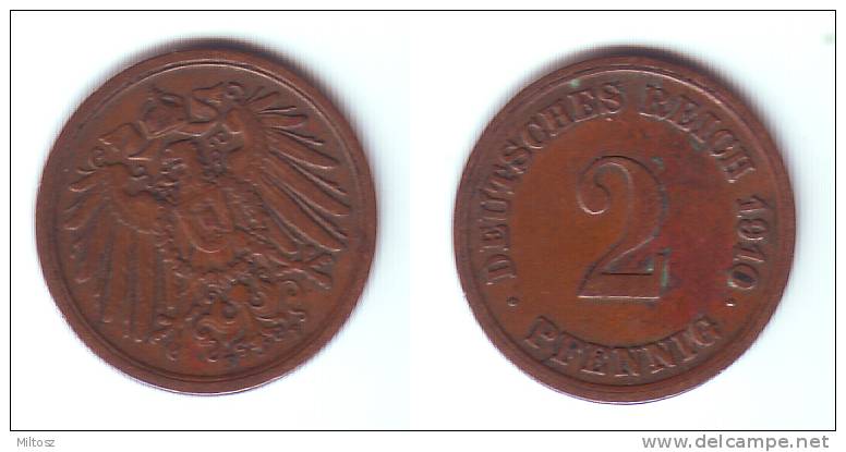 Germany 2 Pfennig 1910 F - 2 Pfennig