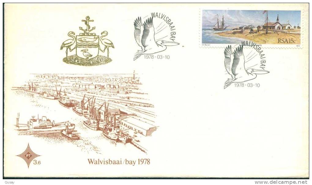 Walfish Bay , Bird   , South Africa FDC 1978 - Storia Postale