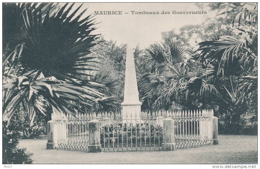 MAURICE - Tombeaux Des Gouverneurs - Messageries Maritimes - Maurice