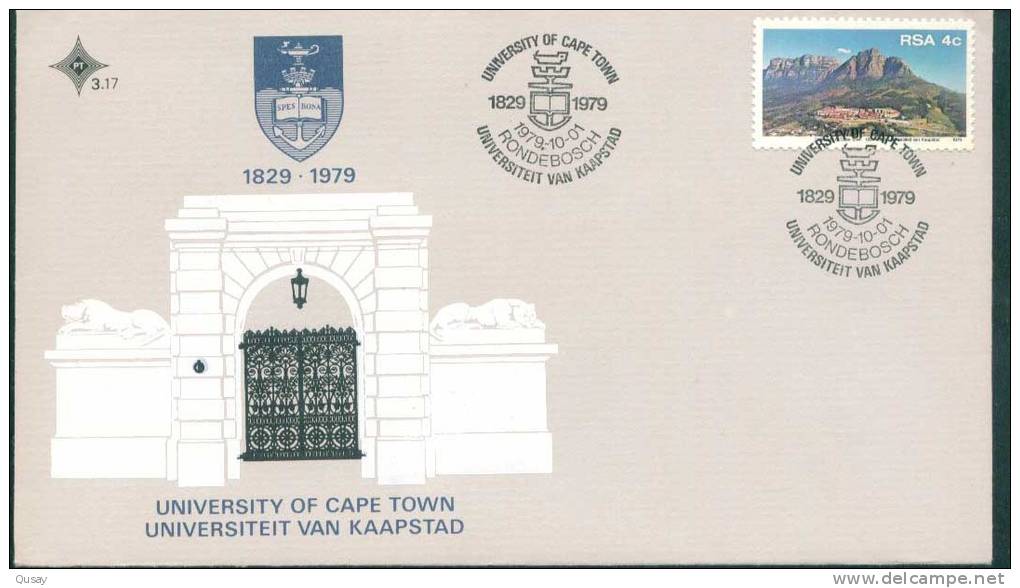 Cape Town University , Michel 561  , South Africa FDC 1978 - Storia Postale