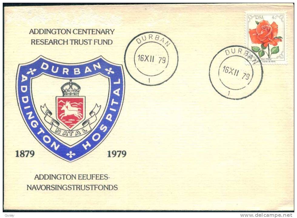 Addington Hospital Centenary Research Trust Fund , Flower , South Africa FDC 1979 - Storia Postale