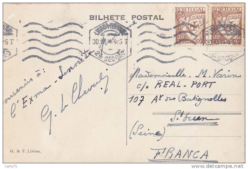 Portugal - Cintra - Castelo Dos Mouros - Postmark - Lisboa