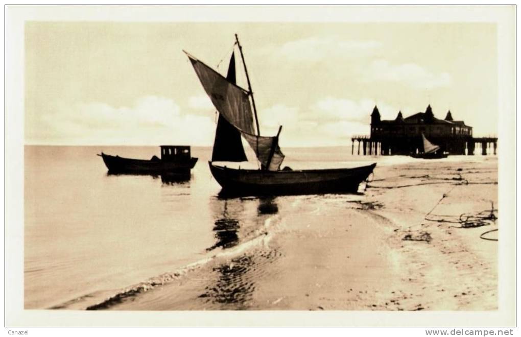 AK Ahlbeck, Abend Am Strand, Ung, 1953 - Usedom