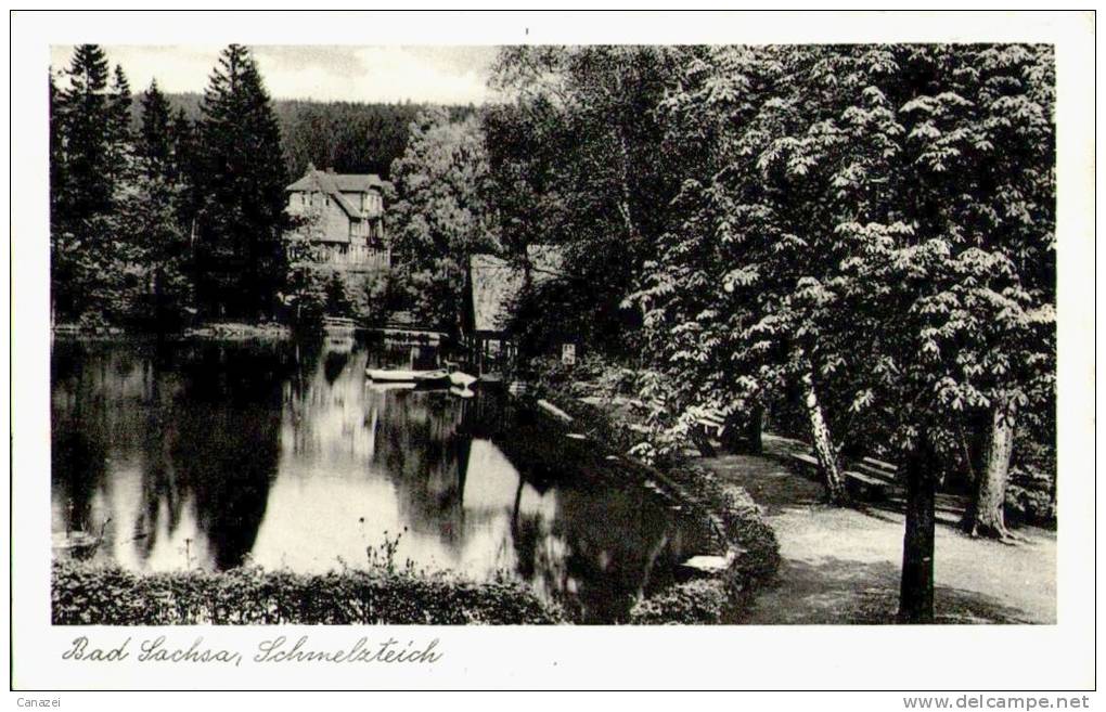 AK Bad Sachsa, Schmelzteich, Gel 1961 - Bad Sachsa