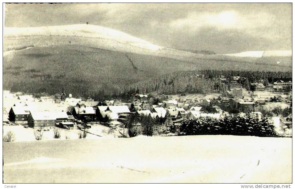 AK Braunlage, Mit Wurmberg, Gel 1957 - Braunlage