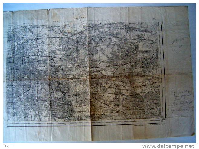 PARIS S.E 1/100000 1901 - Carte Topografiche