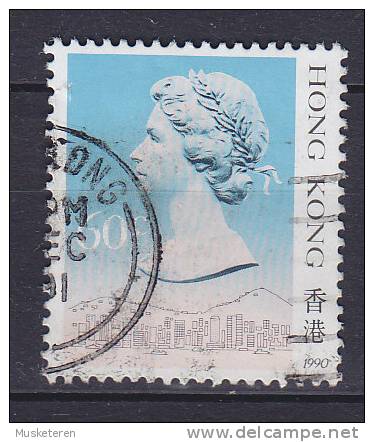 ## Hong Kong 1990 Mi. 510 III     60 C Königin Queen Elizabeth II. (Jahreszahl 1990) - Used Stamps