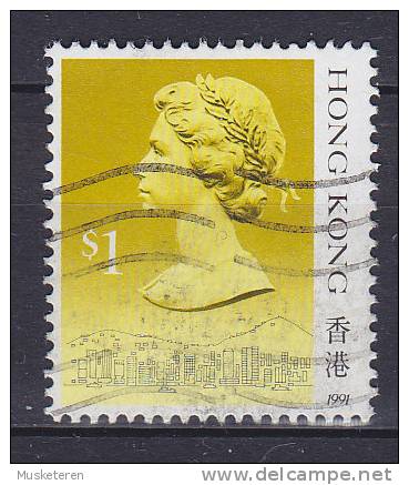 ## Hong Kong 1991 Mi. 514 III     1 $ Königin Queen Elizabeth II. (Jahreszahl 1991) - Gebraucht