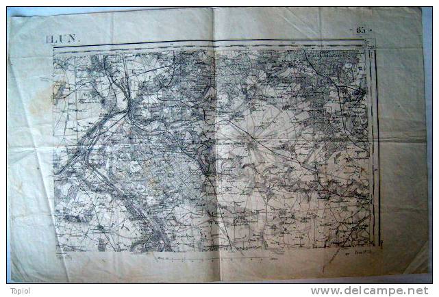 MELUN  1902 1/80000   54x34,5 - Mapas Topográficas