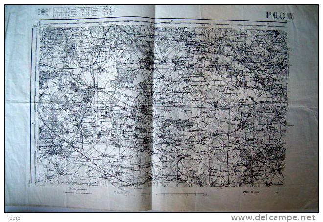 PROVINS  1912 1/80000   54x34,5 - Topographische Karten