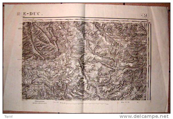 BAR LE DUC  1913  1/80000   54x34,5 - Topographical Maps