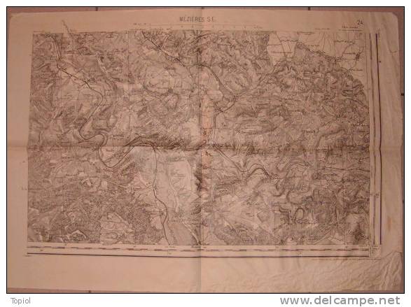 MEZIERES S.E  1913  1/50000  74,5x53 - Topographical Maps