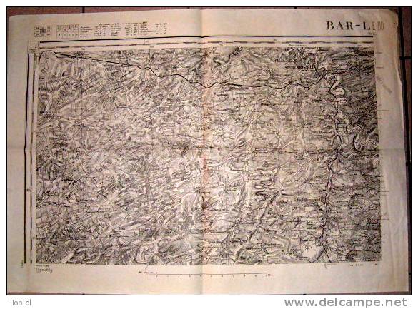 BAR LE DUC  1911  1/50000  74,5x53 - Topographische Karten