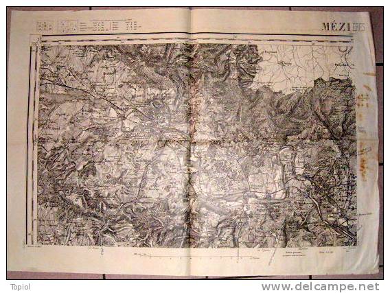 MEZIERES  1913  1/50000  74,5x53 - Mapas Topográficas