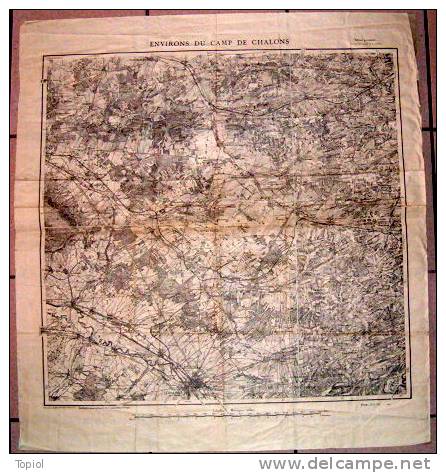 CHALONS "environs Du Camp"  1912  1/80000  58x62 - Topographical Maps