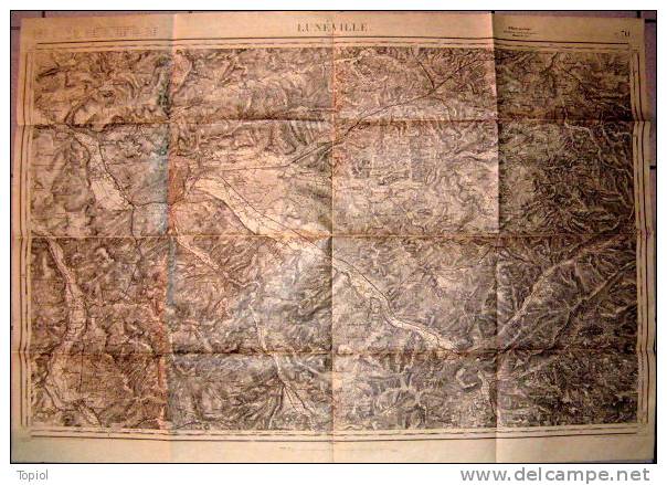 LUNEVILLE  1911  1/80000  85x60 - Topographical Maps
