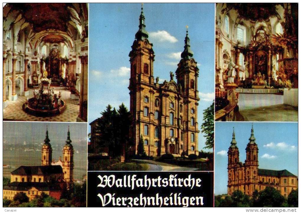 AK Bad Staffelstein, Wallfahrtskirche Vierzehnheiligen, Gel 1968 - Staffelstein