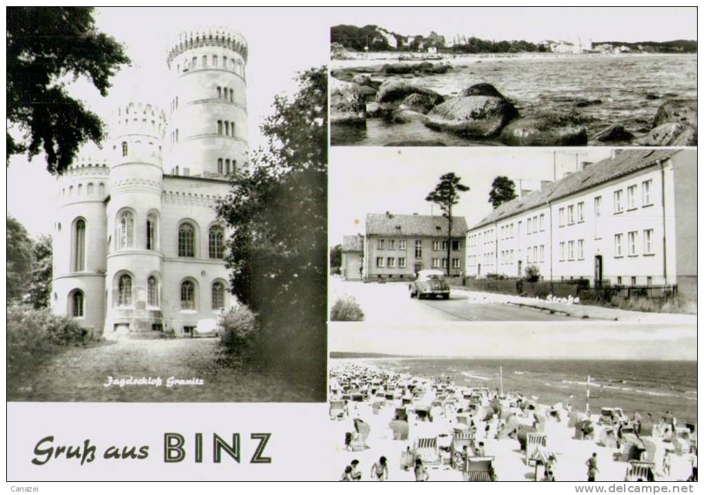 AK Binz, Erich-Weinert-Straße, Schloß Granitz, Gelaufen, 1980 - Rügen