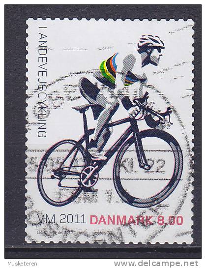 ## Denmark 2011 BRAND NEW 8.00 Kr VM Cykling World Championship Bicycling - Used Stamps