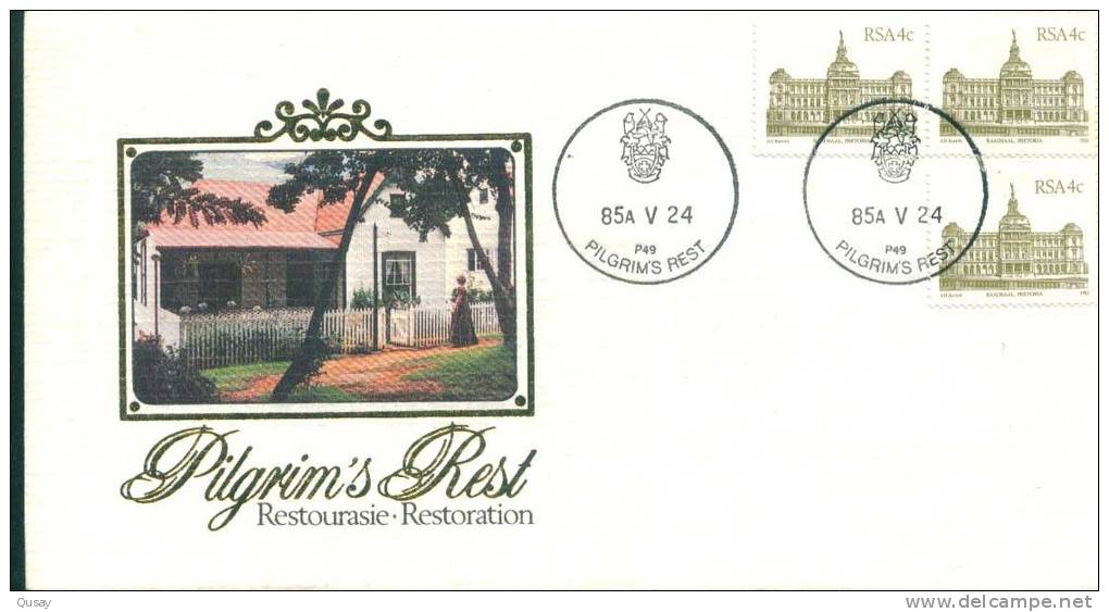 Pilgrim's Rest Restoration   , South Africa FDC 1985 - Briefe U. Dokumente