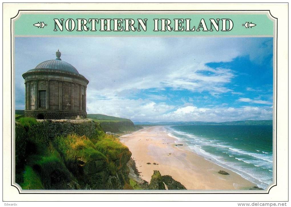 Mussenden Temple, Co Londonderry, Northern Ireland Postcard Used Posted To UK 1996 Stamp John Hinde - Londonderry