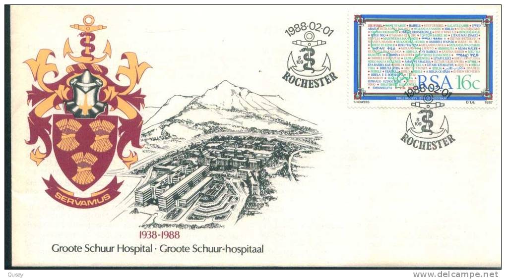 Bible , Michel 716  ,   South Africa FDC 1988 - Lettres & Documents