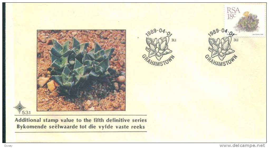 Cactus   , Michel 770  ,   South Africa FDC 1989 - Briefe U. Dokumente