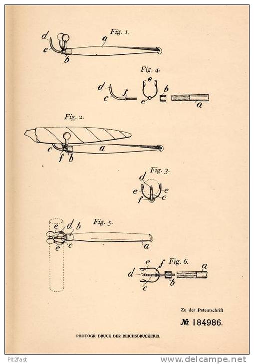 Original Patentschrift - F. Dobson In Tamworth , England , 1906 , Halter Für Cigarren Und Zigaretten , Cigar !!! - Fuma Sigarette