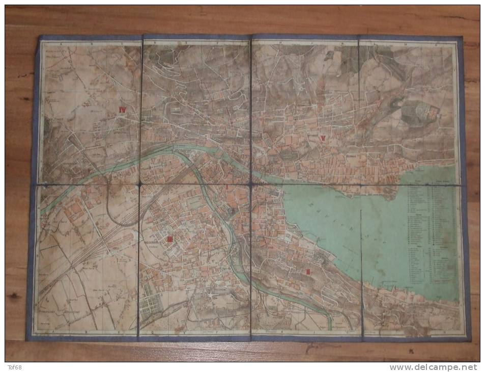 Carte Ancienne De La Suisse Sur Tissu - Mapas Geográficas