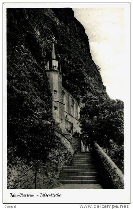 AK Idar-Oberstein, Felsenkirche, Gel 1961 - Idar Oberstein