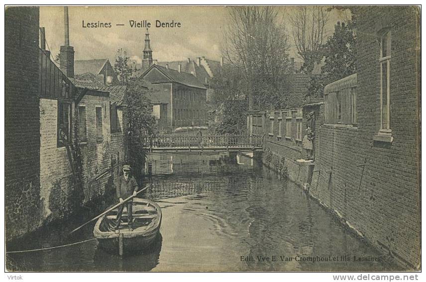 Lessines :  Vielle Dendre  ( Ecrit 1921 Avec Timbre ) - Lessines