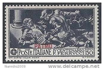 1930 EGEO PATMO FERRUCCI 50 CENT MH * - RR10915 - Egée (Patmo)