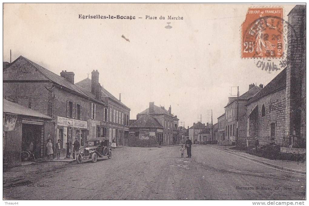 ¤¤  -  EGRISSELLES-le-BOCAGE   -   Place Du Marché  -  Mécanicien , Pompe à Essence  -  Charcuterie    -  ¤¤ - Egriselles Le Bocage