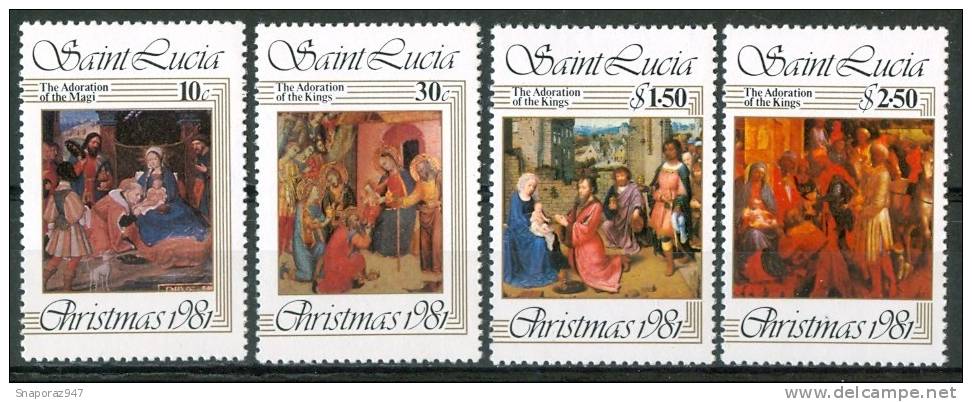 1981 St.Lucia Natale Christmas Noel Set MNH** Nat31 - Natale