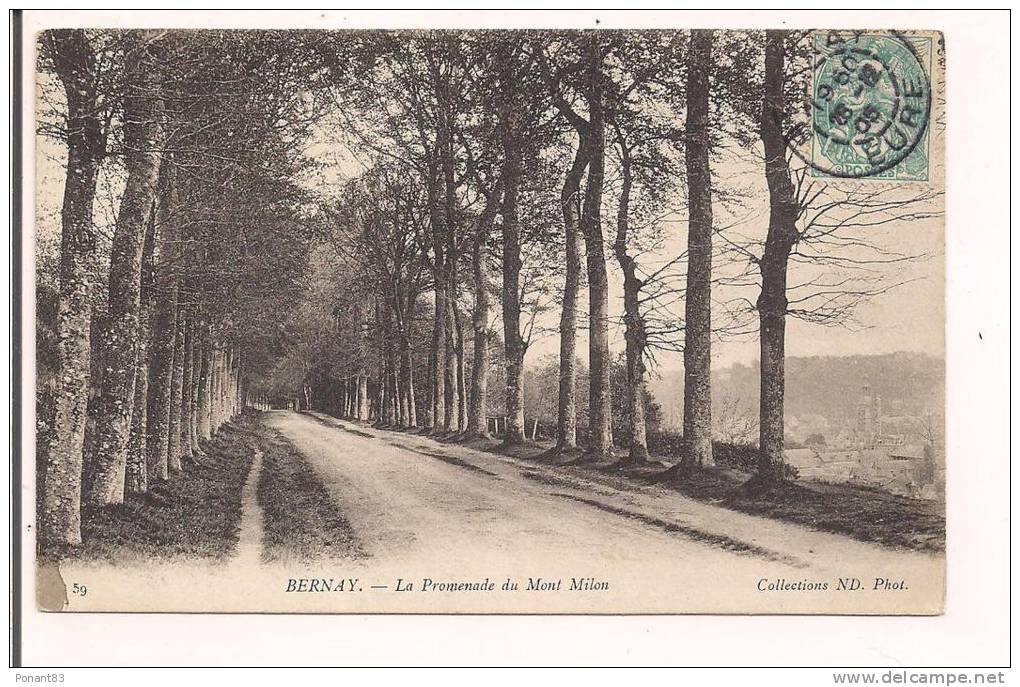 27 - BERNAY : La Promenade Du Mont Milon - 1905 - - Bernay