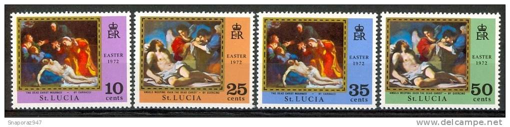 1972 St. Lucia Easter Paintings Set MNH** Nat34 - Easter