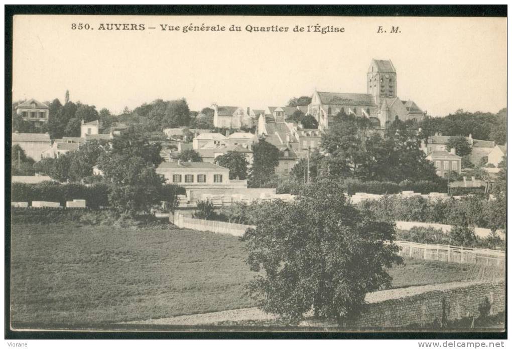 Vue Générale Du Quartier De L'Eglise - Auvers Sur Oise