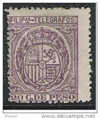 165-SELLO FILIPINAS TELEGRAFOS ESPAÑA 1894 Nº63.26,00€ - Filippijnen