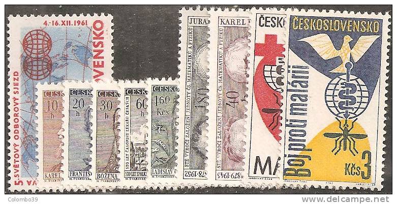 Cecoslovacchia 1961/62 Nuovo** - Yv.1193+1200/06+1223/24 - Ungebraucht