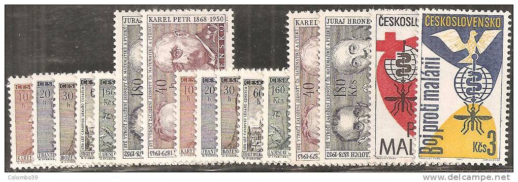 Cecoslovacchia 1962 Nuovo** - Yv.1200/06 X2 +1223/24 - Ungebraucht