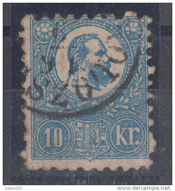 Hungary 10Kr Classic Stamp Mi#4b 1871 USED - Gebruikt