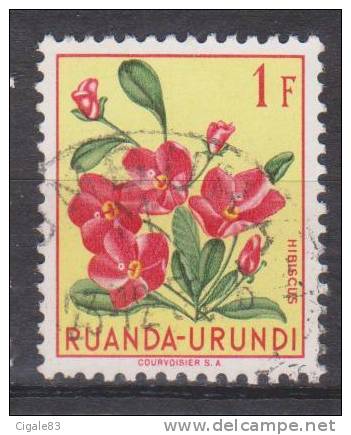 Ruanda-Urundi N° 185 ° USUMBURA - Les Fleurs - 1953 - Oblitérés
