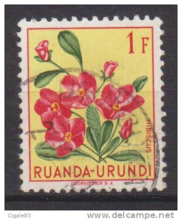 Ruanda-Urundi N° 185 ° USUMBURA - Les Fleurs - 1953 - Oblitérés