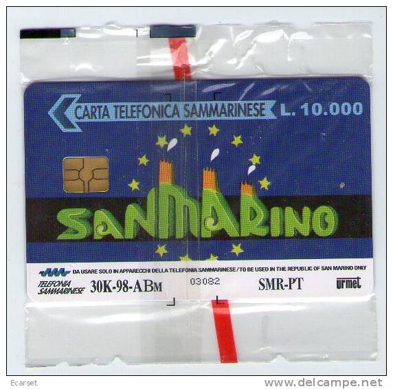 RICCIONE - EUROPA CARD SHOW - Scheda Telefonica San Marino N. 34 - L. 10.000 - 1998 - Saint-Marin