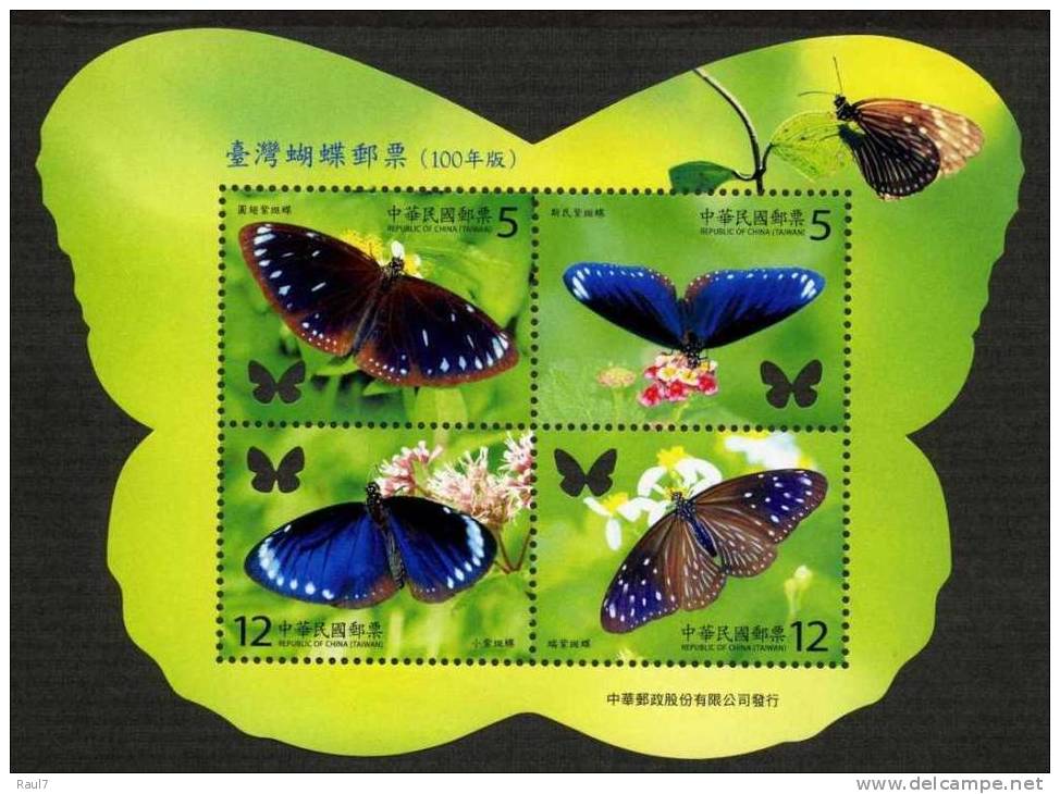 TAIWAN 2011 - Faune, Papillons - BF Neuf // Mnh - Unused Stamps
