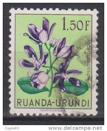 Ruanda-Urundi N° 187 ° Les Fleurs - 1953 - Oblitérés