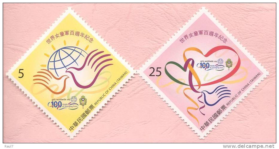 TAIWAN 2010 - Cent Du Scoutisme, Girl Guides - 2v Neuf // Mnh - Neufs